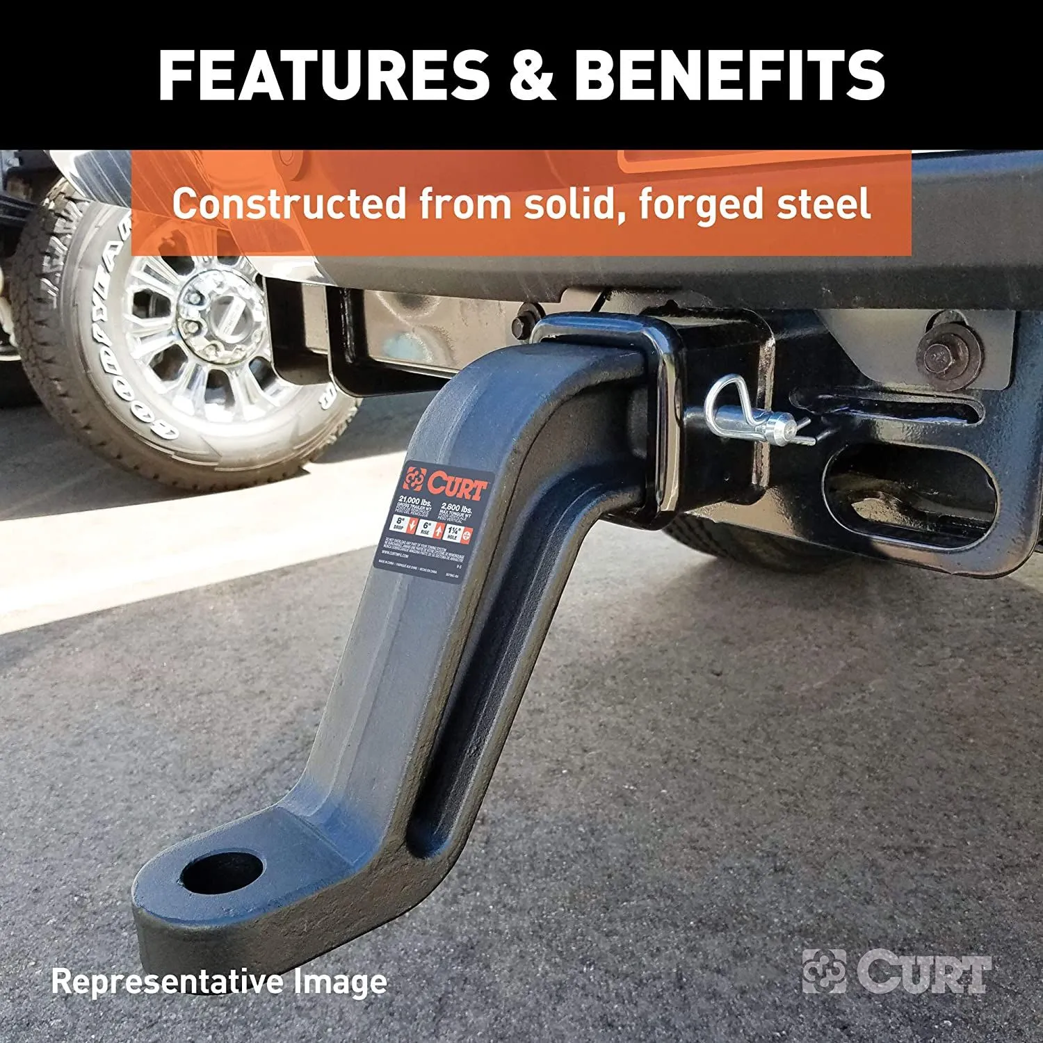 3IN FORGED BALLMOUNT 4IN DROP